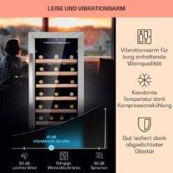 Vinamour 38 Uno Weinkühlschrank 13 Vinamour 38 Uno Weinkühlschrank -Küchenbedarf Angebote 10041312 de 0004 logo
