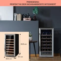 Vinamour 38 Uno Weinkühlschrank 15 Vinamour 38 Uno Weinkühlschrank -Küchenbedarf Angebote 10041312 de 0006 logo