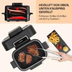 Combo Air Grill-Heißluftfritteuse 5 Programme 1500 Watt 4,5 L Grillkorb 2,5 L Frittierkorb 13 Combo Air Grill-Heißluftfritteuse 5 Programme 1500 Watt 4,5 L Grillkorb 2,5 L Frittierkorb -Küchenbedarf Angebote 10041330 de 0005 usp