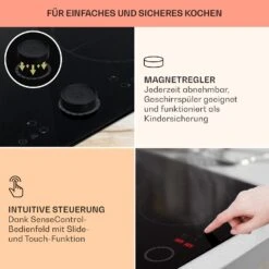 Magnichef 4 Einbaukochfeld Induktion 4 Zonen 7000W Glaskeramik -Küchenbedarf Angebote 10041380 de 0004 usp