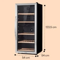 Vinamour 66 Duo Weinkühlschrank 2 Zonen 204 L/79 Flaschen 5-18°C Touch -Küchenbedarf Angebote 10041394 yy 0008 dimensions