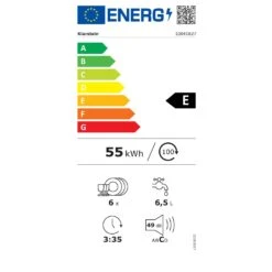Havasia UV 6 Luminance Geschirrspüler UV Glasfront Freistehend 1380W -Küchenbedarf Angebote 10041827 energy label