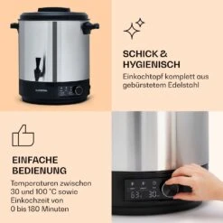 Abbey 25 Einkochautomat Getränkespender 25L 100°C 180min Edelstahl -Küchenbedarf Angebote 10041838 de 0004 logo