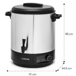 Abbey 25 Einkochautomat Getränkespender 25L 100°C 180min Edelstahl -Küchenbedarf Angebote 10041838 yy 0008 dimensions