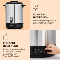 Abbey 40 Einkochautomat Getränkespender 40L 100°C 180min Edelstahl 13 Abbey 40 Einkochautomat Getränkespender 40L 100°C 180min Edelstahl -Küchenbedarf Angebote 10041839 de 0004 logo