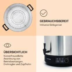 Abbey 60 Einkochautomat Getränkespender 60L 100°C 180min Edelstahl -Küchenbedarf Angebote 10041840 de 0006 logo