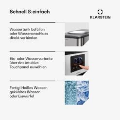 Aqueous Eiswürfelmaschine 3-in-1: Eiswürfel, Wasserspender: Heiß & Kalt 20 Kg/24h 11 Aqueous Eiswürfelmaschine 3-in-1: Eiswürfel, Wasserspender: Heiß & Kalt 20 Kg/24h -Küchenbedarf Angebote 10041845 de 0004 usp