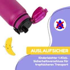 Wakaba Thermosflasche 550 Ml Edelstahl Tritan BPA-frei -Küchenbedarf Angebote 10045264 de 0003 usp