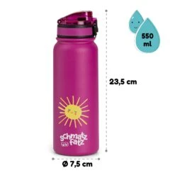 Wakaba Thermosflasche 550 Ml Edelstahl Tritan BPA-frei -Küchenbedarf Angebote 10045264 yy 0011 dimensions