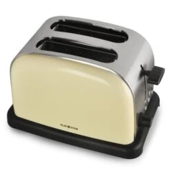 Aquavita Frühstücksset Creme Wasserkocher Toaster Creme -Küchenbedarf Angebote 60001826 yy 0004 titel title 2 toaster klarstein creme