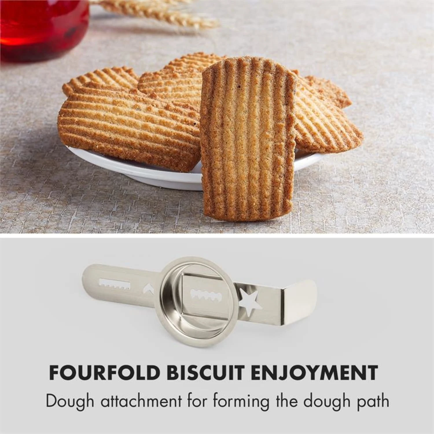 Curve Plus Küchenmaschinen-Set | 5l | 4-in-1 Fleischwolf | Rot 5 Curve Plus Küchenmaschinen-Set | 5l | 4-in-1 Fleischwolf | Rot – Bild 3