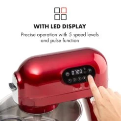 Curve Plus Küchenmaschinen-Set | 5l | 4-in-1 Fleischwolf | Rot 14 Curve Plus Küchenmaschinen-Set | 5l | 4-in-1 Fleischwolf | Rot -Küchenbedarf Angebote 60002329 yy 0005 logo Klarstein Curve Plus Kuechenmaschinen Set rot