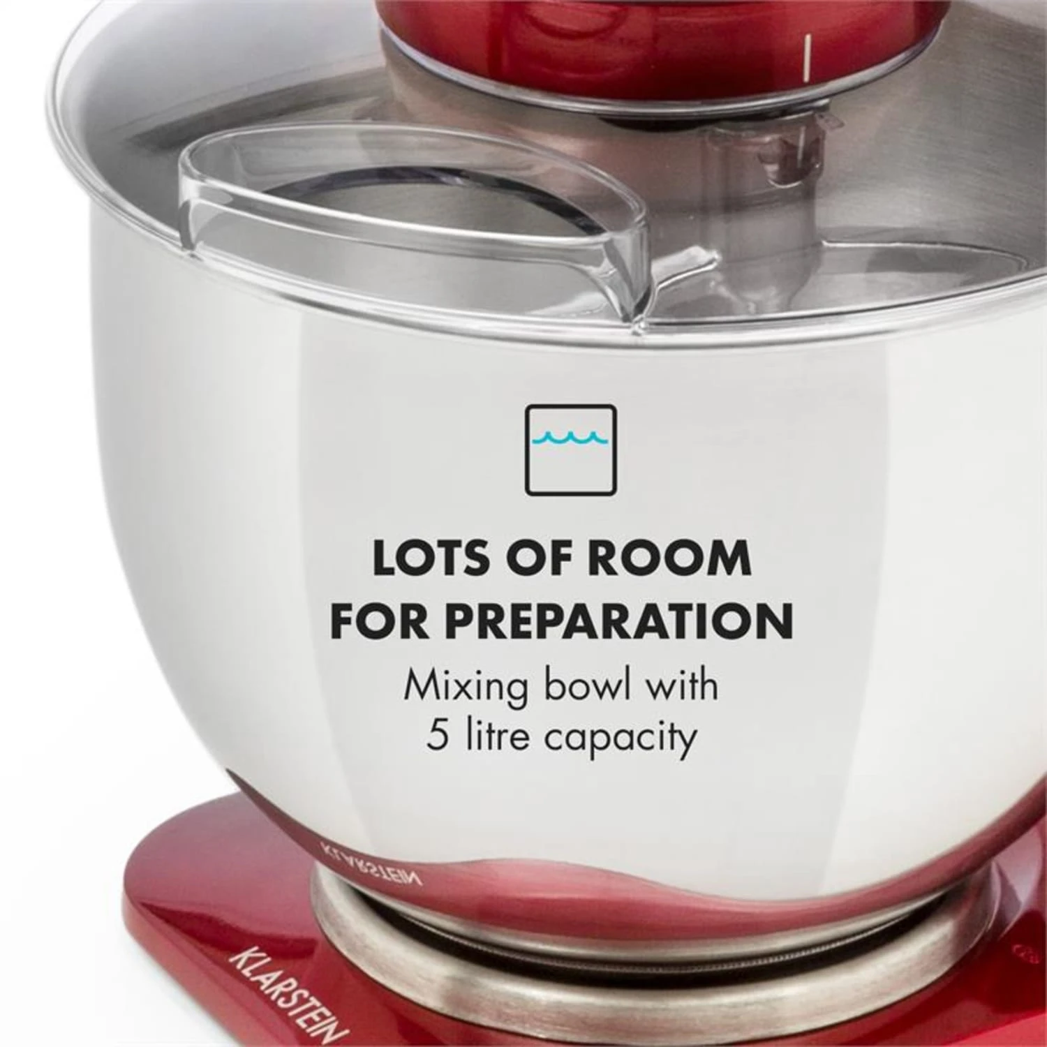 Curve Plus Küchenmaschinen-Set | 5l | 4-in-1 Fleischwolf | Rot 9 Curve Plus Küchenmaschinen-Set | 5l | 4-in-1 Fleischwolf | Rot – Bild 7