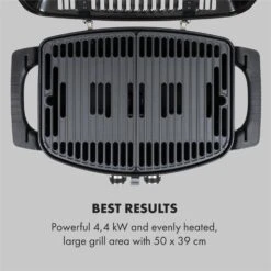 Parforce Duo Gasgrill 2 Brenner 4,4kW 15000BTU 300°C Gasschlauch Grau -Küchenbedarf Angebote 60002430 yy 0003 logo Klarstein Parforce Duo Gasgrill 2 Brenner grau