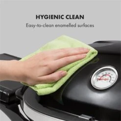 Parforce One Gasgrill 3,5kW 12000BTU Grilltisch Gasschlauch Schwarz -Küchenbedarf Angebote 60002431 yy 0006 logo Klarstein Parforce One Gasgrill 12000BTU schwarz