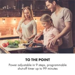 Kalahari Delicatessa Einbau-Ofen-Set Induktion 7000W 68Ltr Schwarz Edelstahl -Küchenbedarf Angebote 60002585 yy 0007 logo Klarstein Delicatessa 60 Einbaukochfeld schwarz