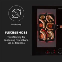 Kalahari Delicatessa Einbau-Ofen-Set Induktion 7000W 68Ltr Schwarz Edelstahl -Küchenbedarf Angebote 60002585 yy 0008 logo Klarstein Delicatessa 60 Einbaukochfeld schwarz