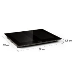 Kalahari Delicatessa Einbau-Ofen-Set Induktion 7000W 68Ltr Schwarz Edelstahl -Küchenbedarf Angebote 60002585 yy 0012 logo Klarstein Delicatessa 60 Einbaukochfeld schwarz