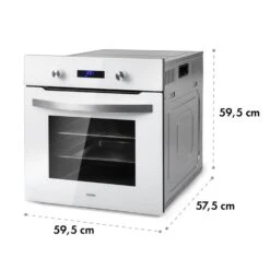 Gusteau Delicatessa Einbau-Ofen-Set Induktion 7000W 64Ltr Weiß Edelstahl -Küchenbedarf Angebote 60002590 yy 0011 logo Klarstein Gusteau Elektrischer Einbaubackofen weiss