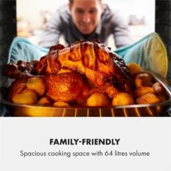 Gusteau Delicatessa Einbau-Ofen-Set Induktion 7000W Schwarz Edelstahl -Küchenbedarf Angebote 60002594 yy 0005 logo Klarstein Gusteau Elektrischer Einbaubackofen schwarz