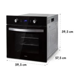 Gusteau Delicatessa Einbau-Ofen-Set Induktion 7000W Schwarz Edelstahl -Küchenbedarf Angebote 60002594 yy 0011 logo Klarstein Gusteau Elektrischer Einbaubackofen schwarz